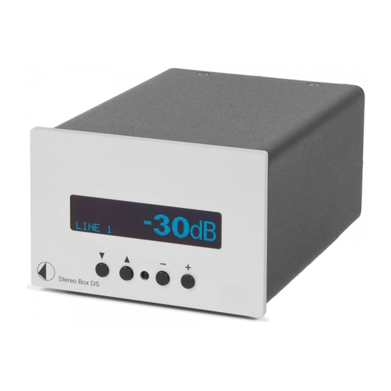 Pro-Ject Audio Systems Stereo Box DS Bedienungsanleitung