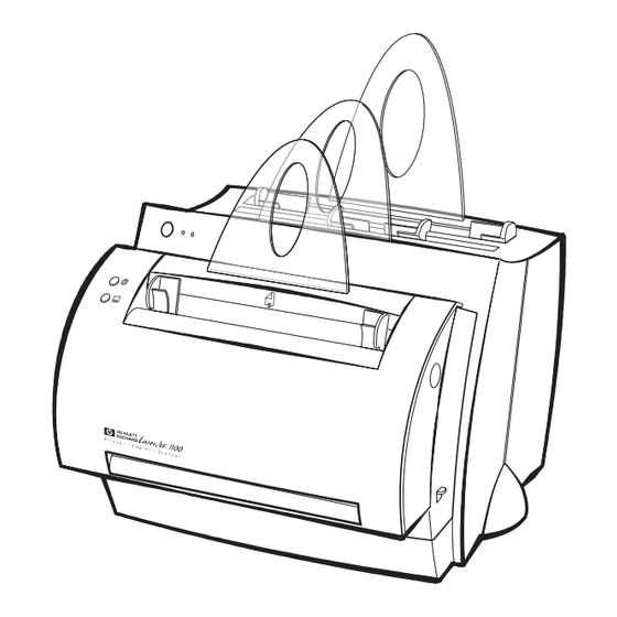 HP LaserJet 1100A Benutzerhandbuch