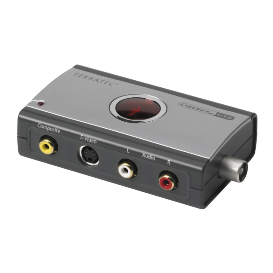 TerraTec Cinergy 400 USB Handbuch
