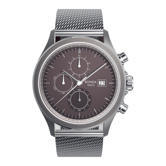 Ronda startech 3500 Bedienungsanleitung