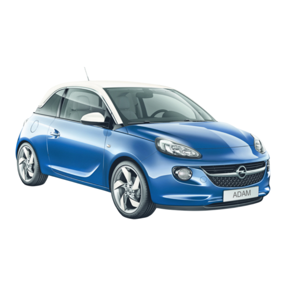 Opel Adam Betriebsanleitung