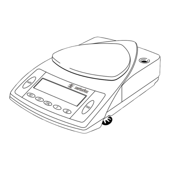 Sartorius Competence Serie Bedienungsanleitung