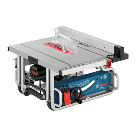 Bosch GTS 10 Originalbetriebsanleitung