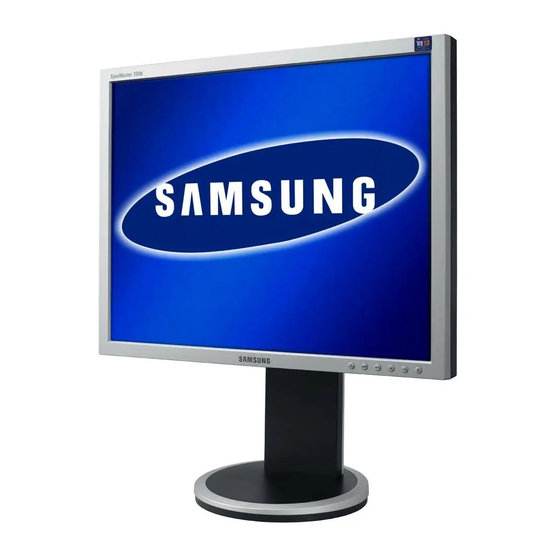 Samsung syncmaster 204b Benutzerhandbuch