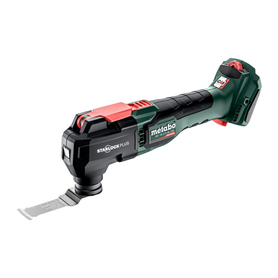 Metabo MT 18 LTX BL Q SL Originalbetriebsanleitung