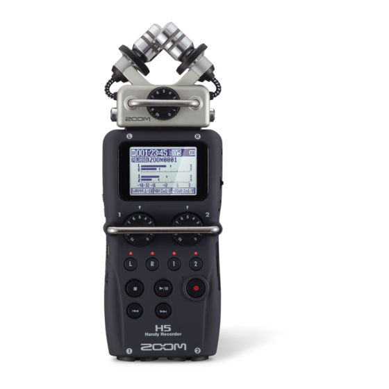 Zoom H5 Bedienungsanleitung