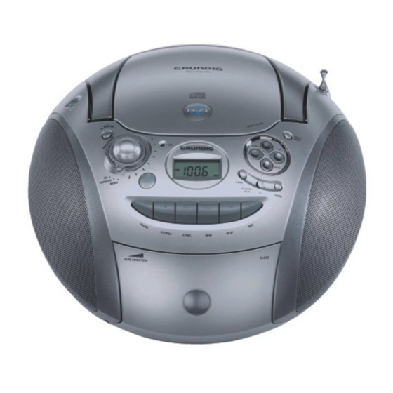 Grundig RRCD 2410 Bedienungsanleitung