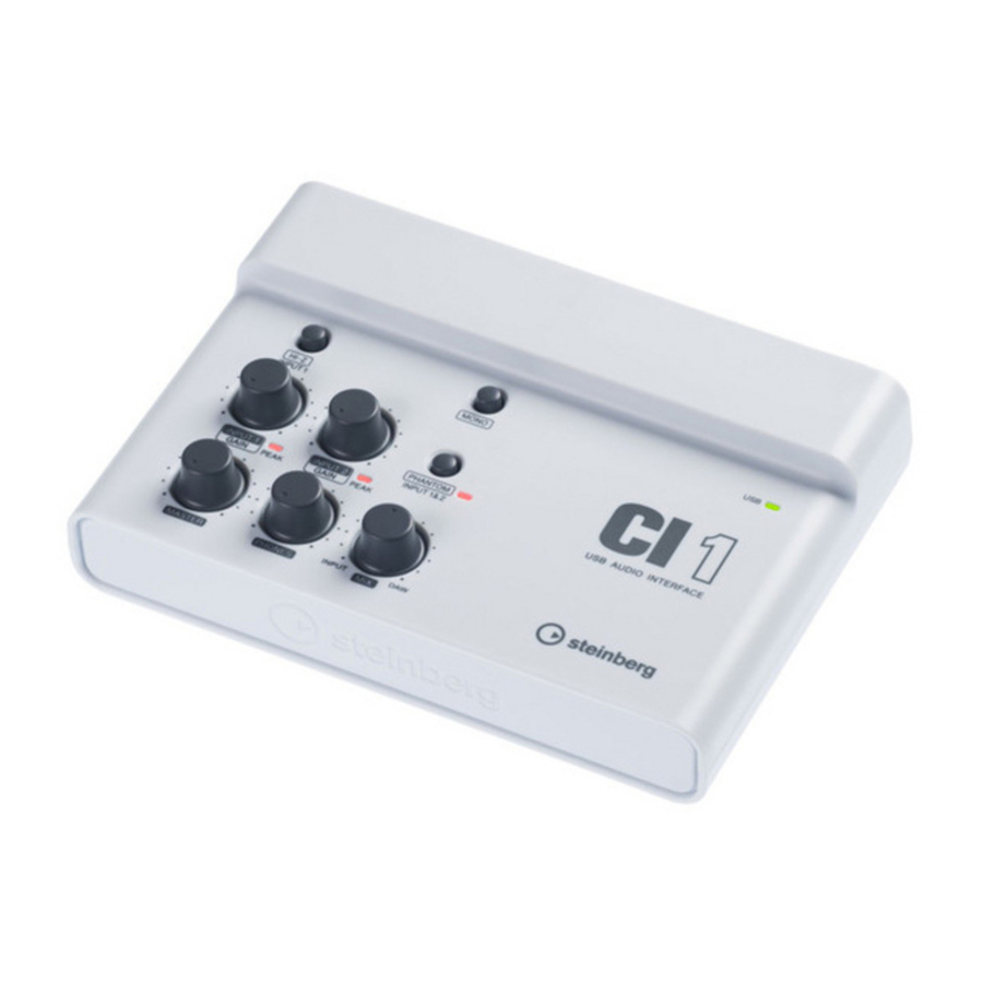 Steinberg CI1 Benutzerhandbuch