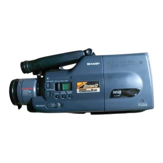 Sharp VL-C780S Serviceanleitung