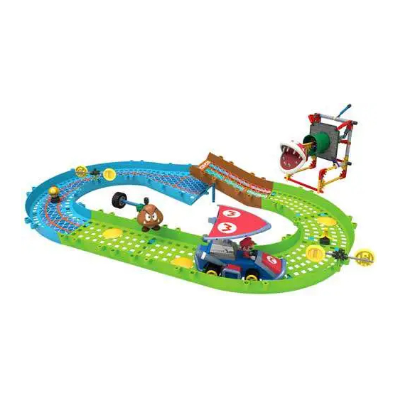 k'nex Nintendo Mario Kart 7 Piranha Plant Slide Track Montageanleitung