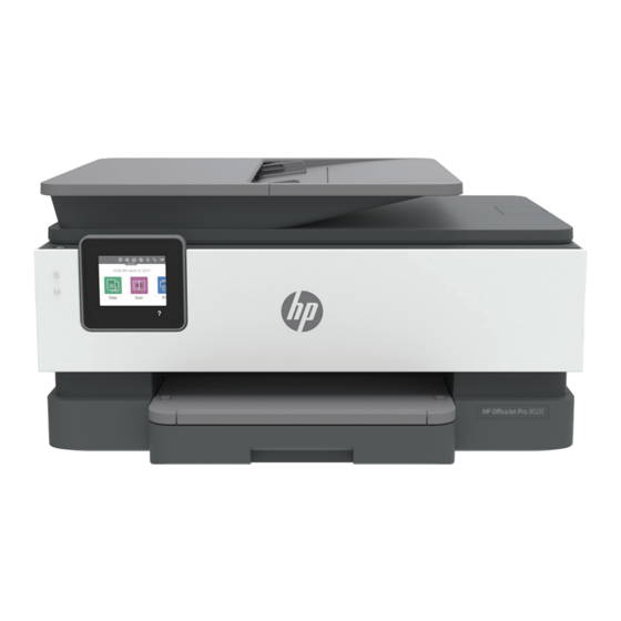 HP OfficeJet Pro 8020e Serie Benutzerhandbuch