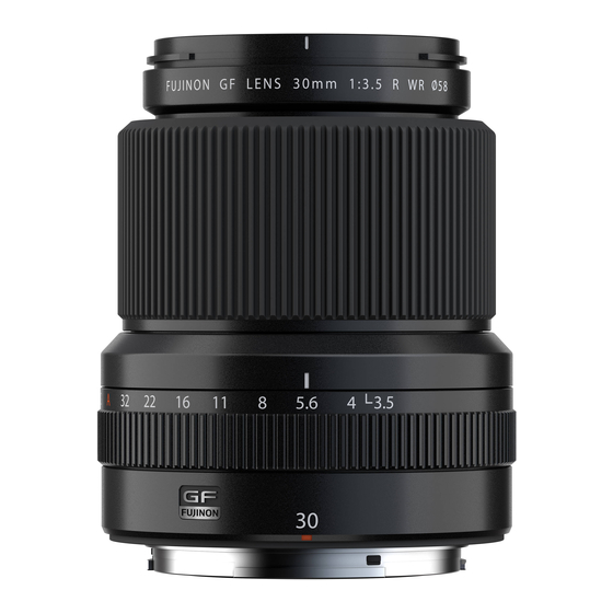 FujiFilm GF30mmF3.5 R WR Benutzerhandbuch
