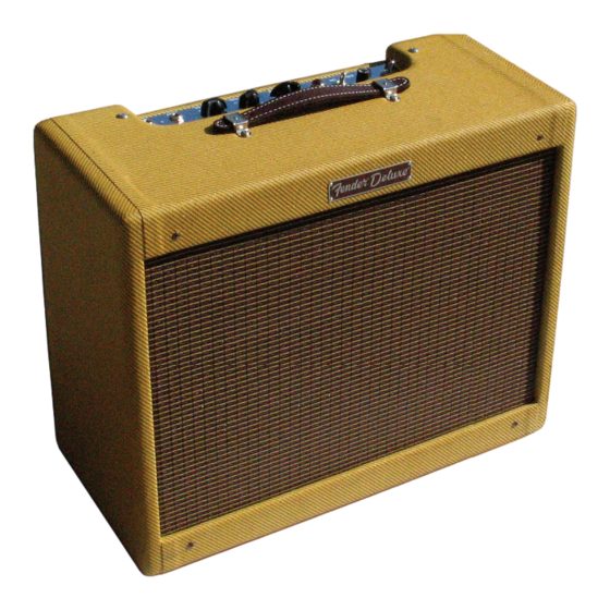 Fender '57 Deluxe Amp Bedienungsanleitung