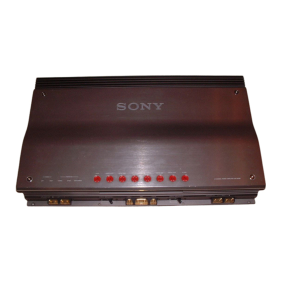 Sony XM-2000R Handbücher