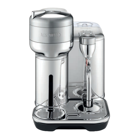 Sage NESPRESSO Vertuo Creatista SVE850 Bedienungsanleitung
