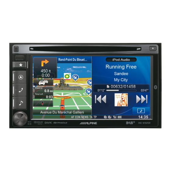 Alpine INE-W925R Kurzanleitung