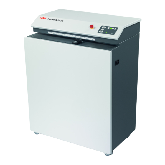 HSM ProfiPack P425 Betriebsanleitung