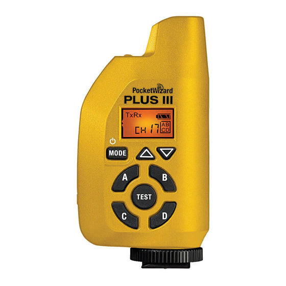 PocketWizard PLUS III Kurzanleitung