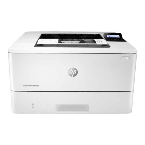 HP LaserJet Pro M304 Handbuch Für Die Inbetriebnahme