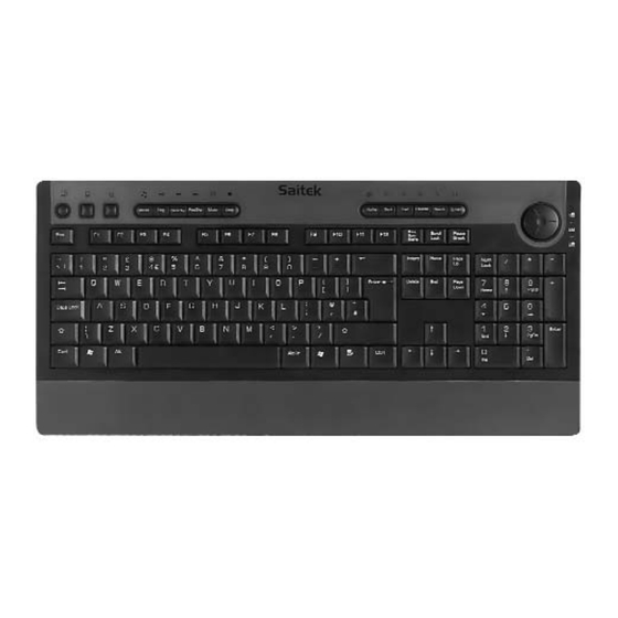 Saitek Slimline Multimedia Keyboard Bedienungsanleitung