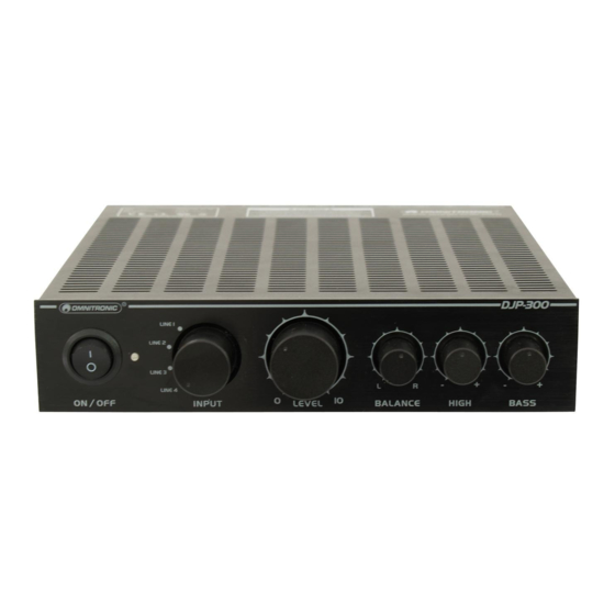 Omnitronic DJP-300 Handbücher
