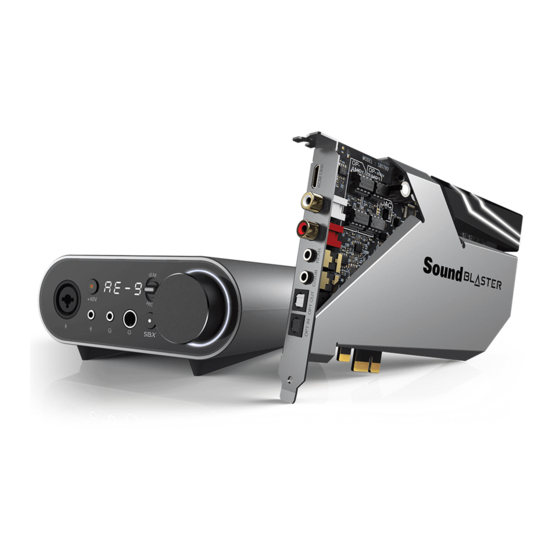 Creative Sound Blaster AE-9 Handbuch