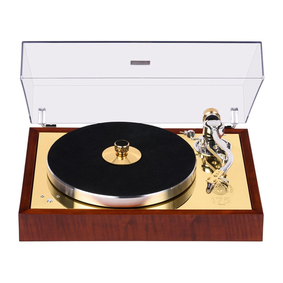 Pro-Ject Audio Systems Vienna Philharmonic Recordplayer Bedienungsanleitung