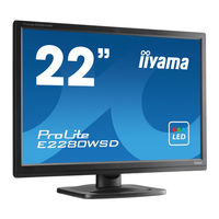 iiyama ProLite B2280WSD Bedienungsanleitung