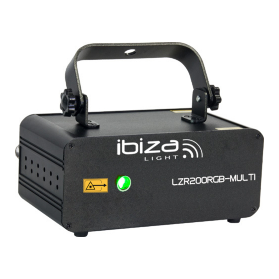 IBIZA LIGHT LZR200RGB-MULTI Bedienungsanleitung