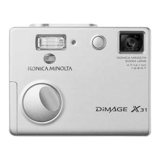 Konica Minolta Dimage X31 Bedienungsanleitung