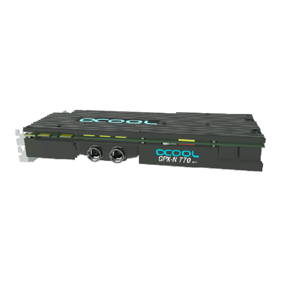 Alphacool NexXxoS GPX-N 770 M03 Anleitung