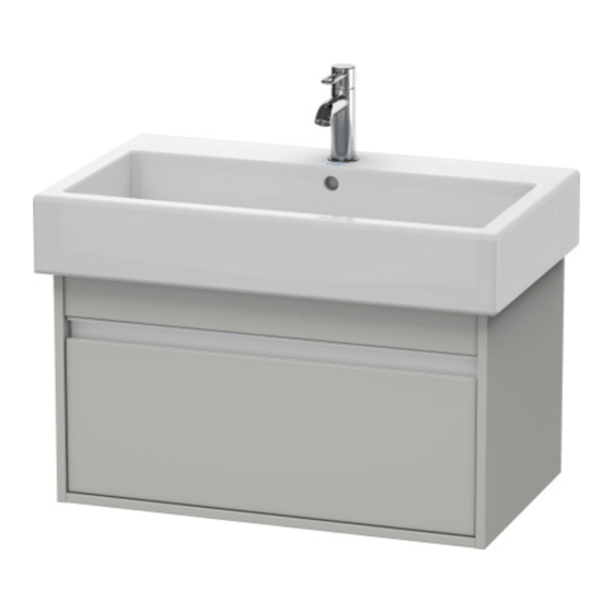 Duravit Ketho KT 6687 Montageanleitung
