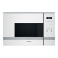 Siemens iQ500 BF525LMW0/07 Gebrauchs- Und Montageanleitung