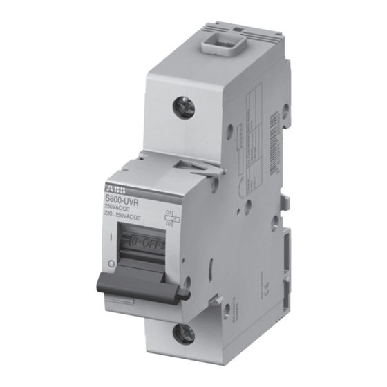 ABB S800UVR BEDIENUNGSANLEITUNG PdfHerunterladen ManualsLib