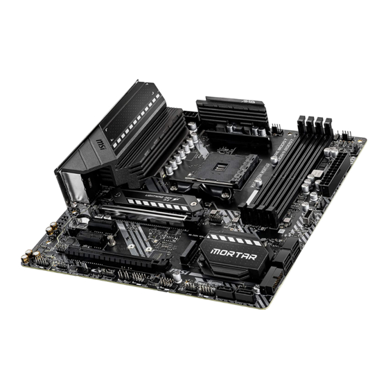 Jbat1 Clear Cmos (Reset Bios) Jumper MSI MAG B550M MORTAR WIFI