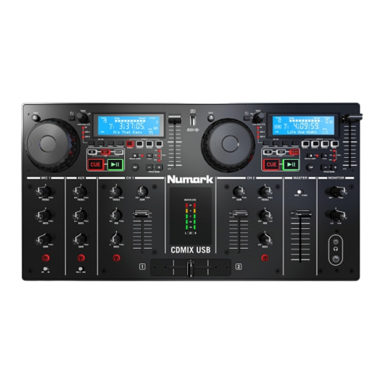 Numark CDMIX USB Benutzerhandbuch
