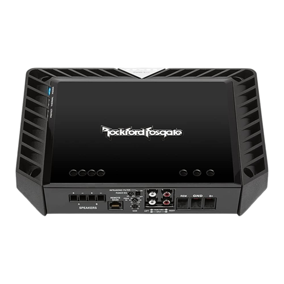 Rockford Fosgate power T5001 Einbau Und Betrieb