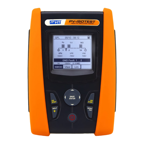 HT Instruments PV-ISOTEST Firmware-Aktualisierung