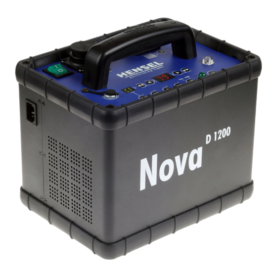 Hensel Nova D 1200 Gebrauchsanleitung