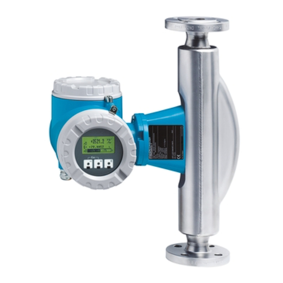 Endress+Hauser Proline Promass 83 HART Betriebsanleitung