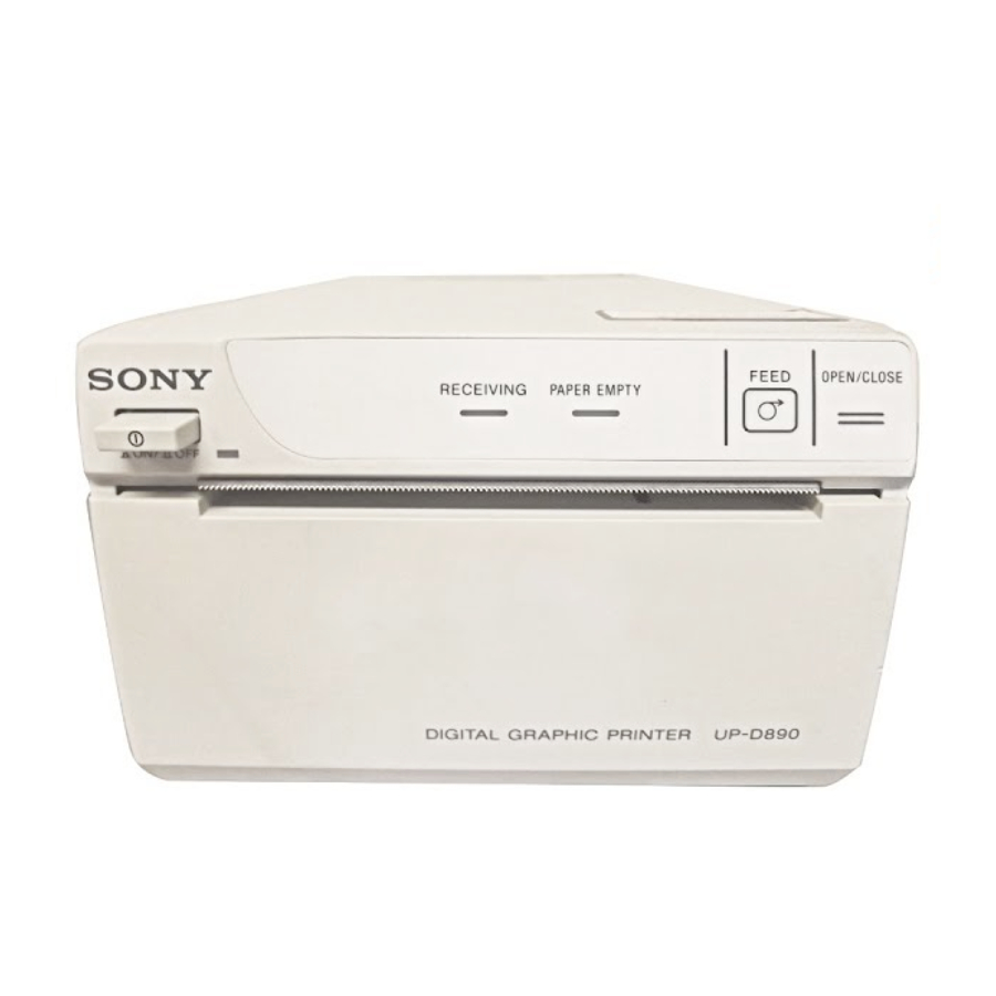 Sony UP-D890 Gebrauchsanweisung