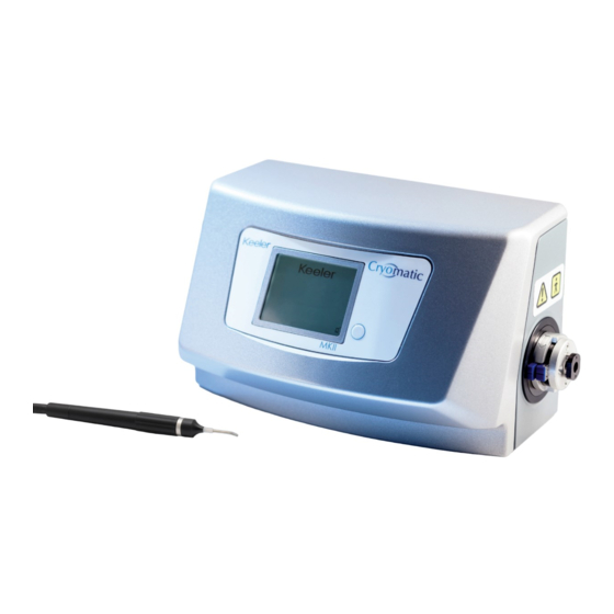 Keeler Cryomatic MKII Gebrauchsanleitung