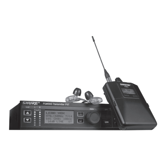 Shure PSM 900 Bedienungsanleitung