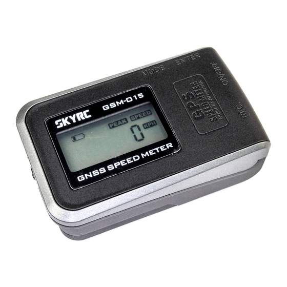 Skyrc GSM-015 GNSS SPEED METER Bedienungsanleitung