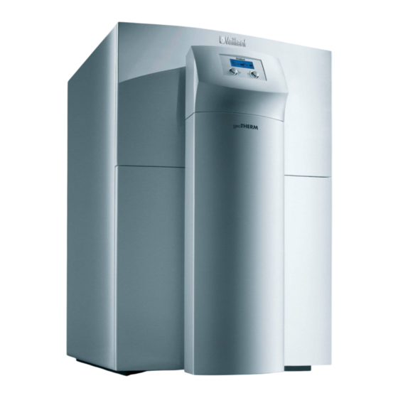 Vaillant geoTHERM Serie Bedienungsanleitung