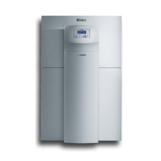 Vaillant geoTHERM Serie Betriebsanleitung
