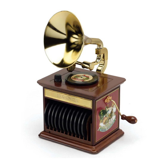 Mr. Christmas Harmonique Gramophone Bedienungsanleitung