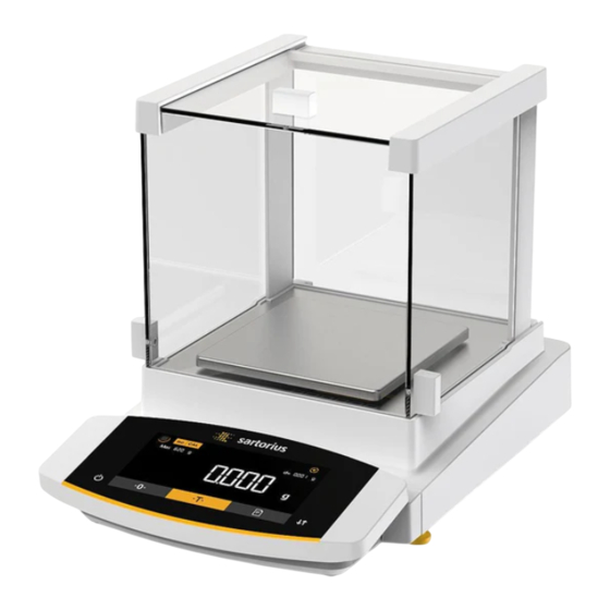Sartorius Cubis MCE Serie Betriebsanleitung