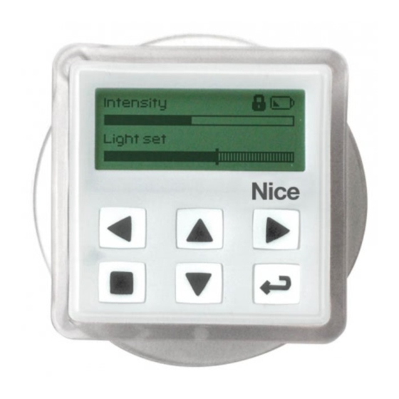 Nice WMS01S Anweisungen Und Hinweise Für Die Installtion Und Die Bedienung