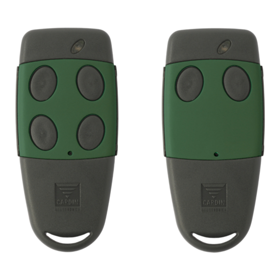 Cardin Elettronica S449-Serie Bedienungsanleitung